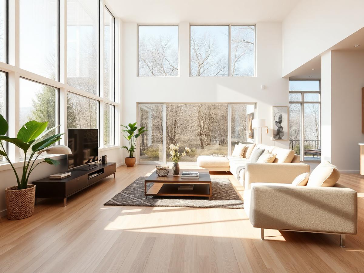 Clean bright home interior in Leeds