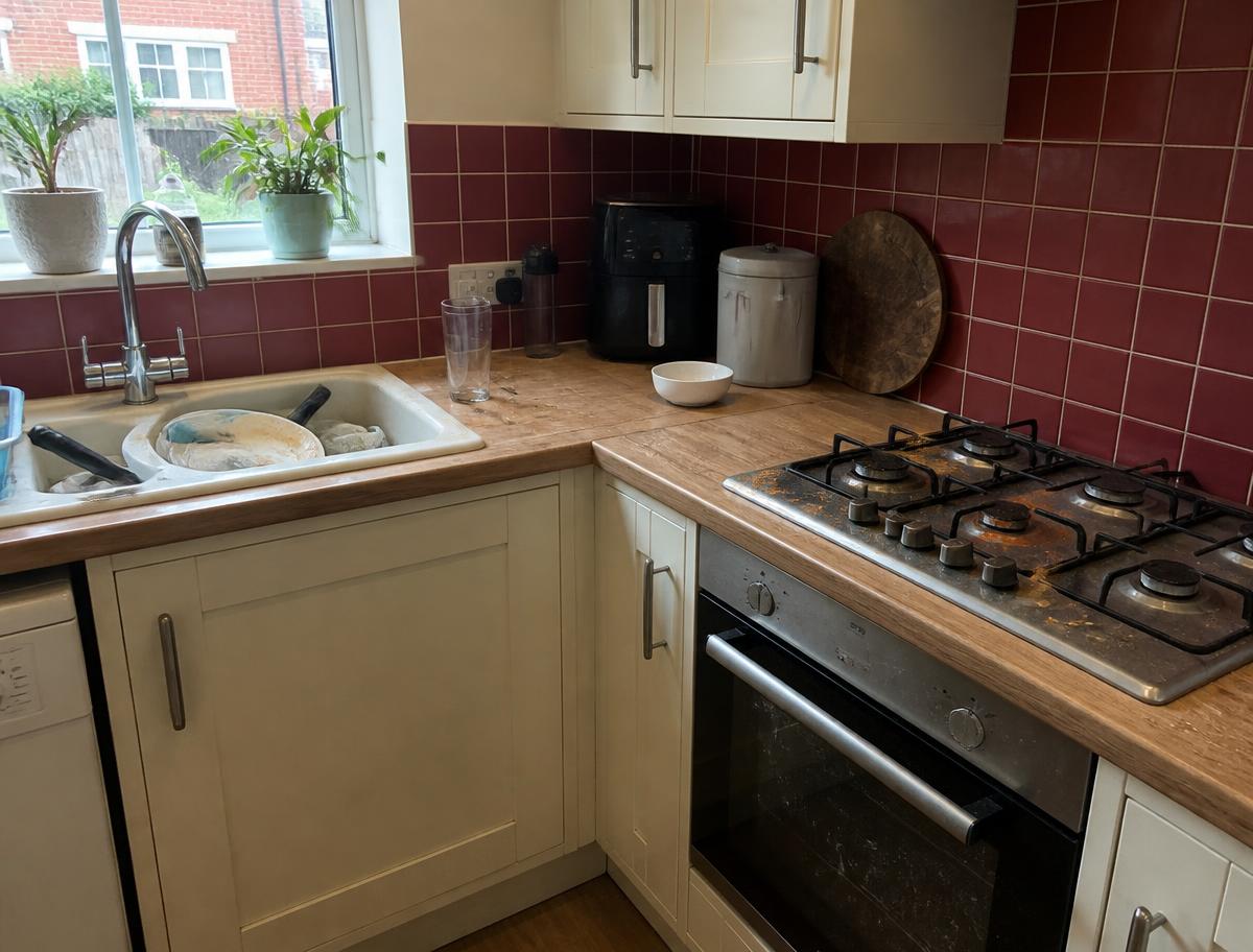 Kitchen clean · Chapel Allerton, Leeds before cleaning